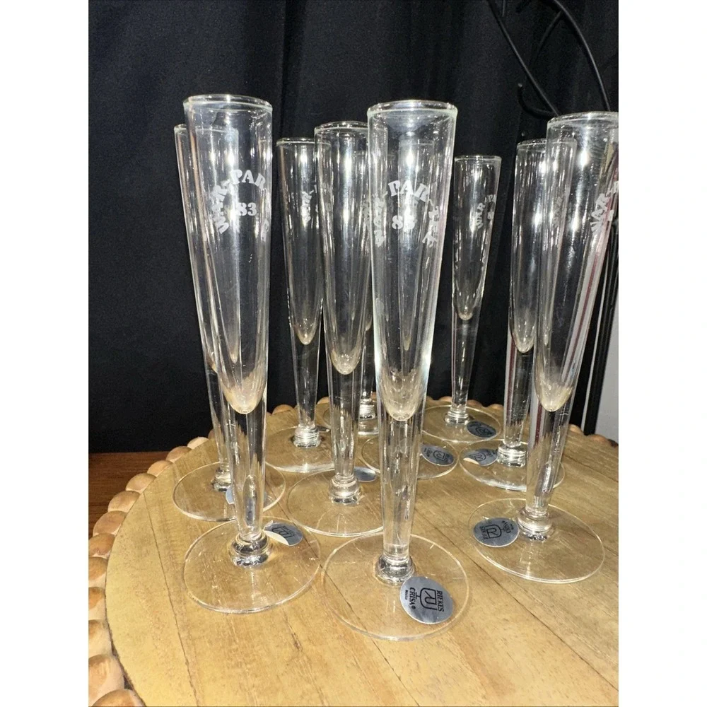 Elegant Hand Blown Shot Glasses (Made In Mexico) Original Label